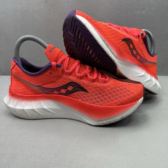Womens Size 6.5 Saucony Endorphin Pro 4 Shoes Vizired Running Sneakers - Picture 5 of 8